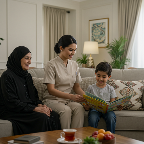 جليسة اطفال بالشهر الخرج