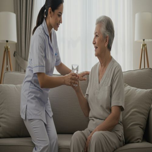 ممرضة منزلية بالشهر الدمام